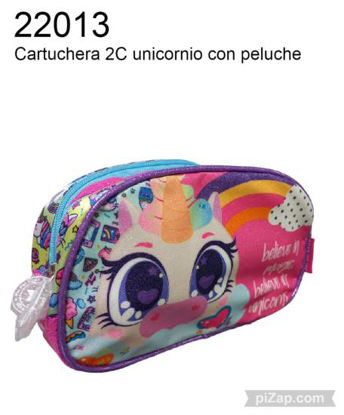 Imagen de CARTUCHERA 2 CIERRES UNICORNIO 3.24